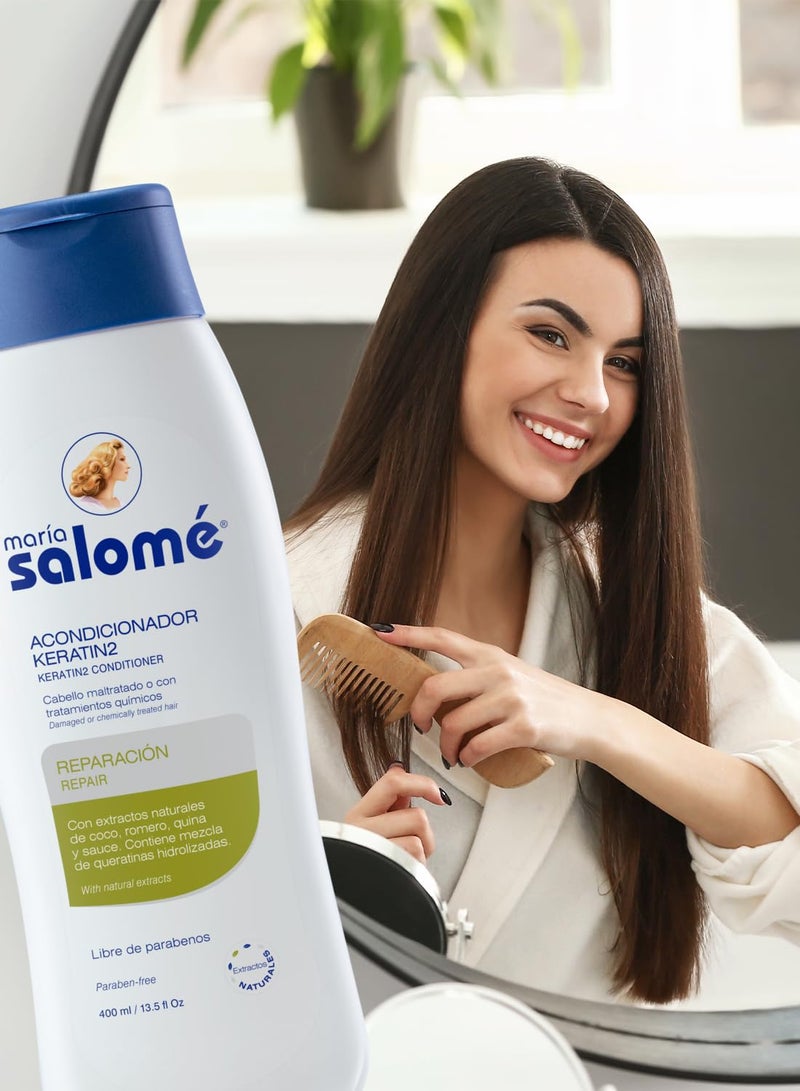 Maria Salome O-CONNMaria Salome Acondicionador Keratin2 Conditioner 400ml 13.5 fl Oz - Image 4